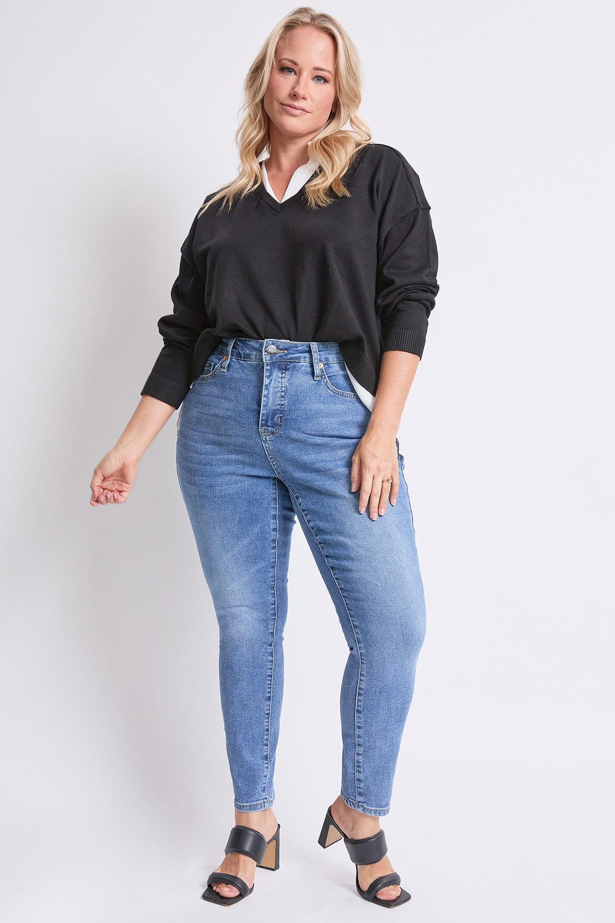 High Rise Basic 5 Pocket Skinny Jeans