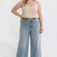 Luxe Wide Leg Tie Front Jeans