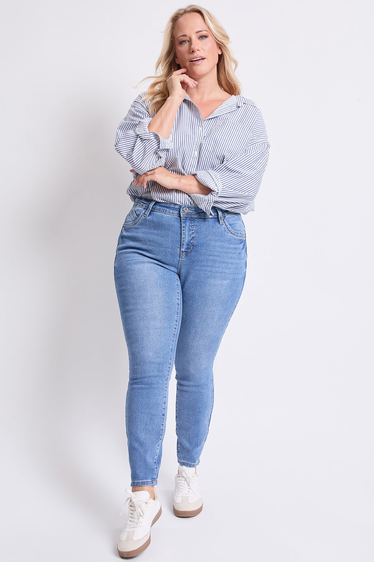 High Rise Curve Confidence WannaBettaButt Skinny Jeans