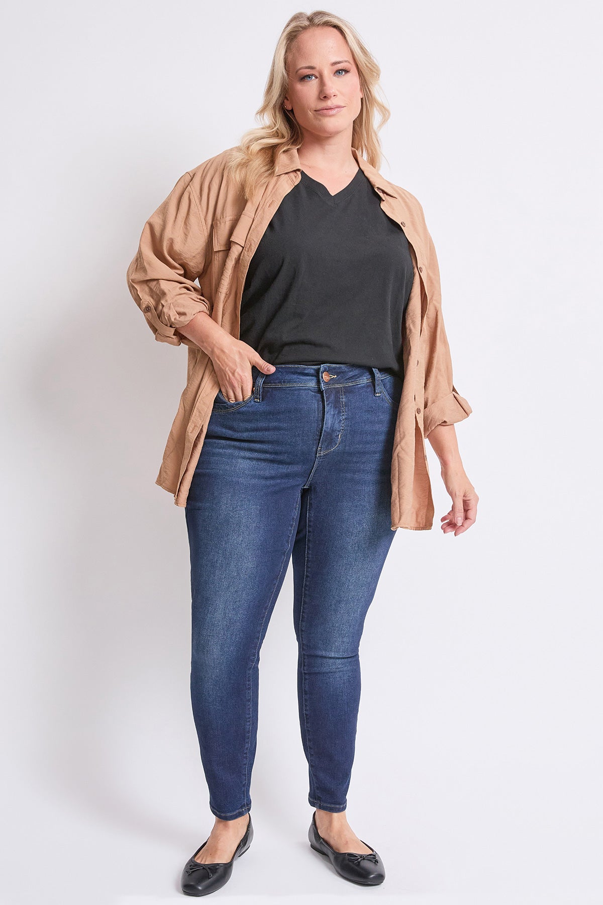 High Rise Curve Confidence WannaBettaButt Skinny Jeans
