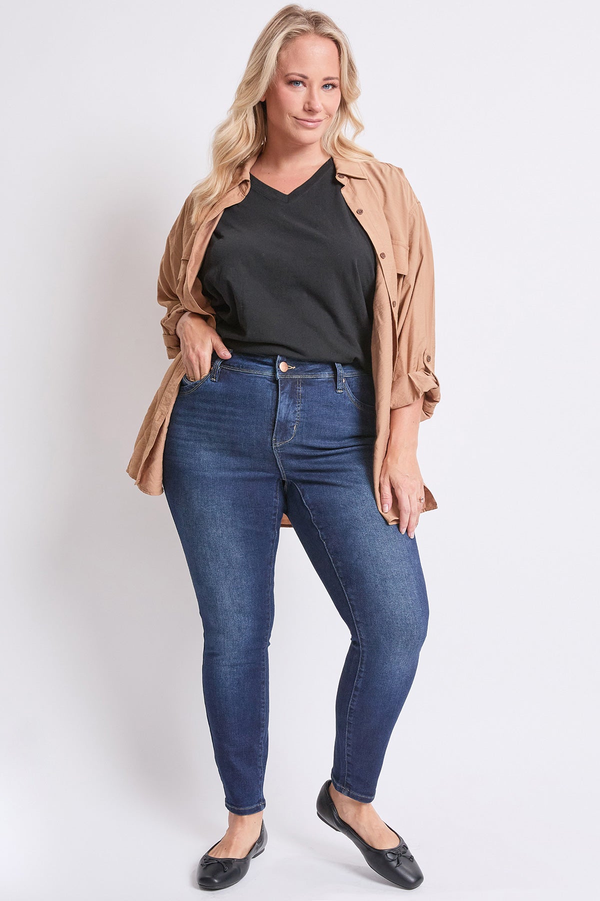 High Rise Curve Confidence WannaBettaButt Skinny Jeans