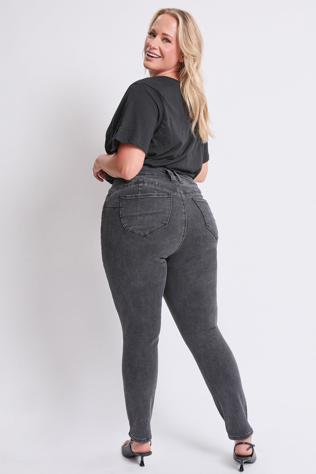 High Rise Curve Confidence WannaBettaButt Skinny Jeans