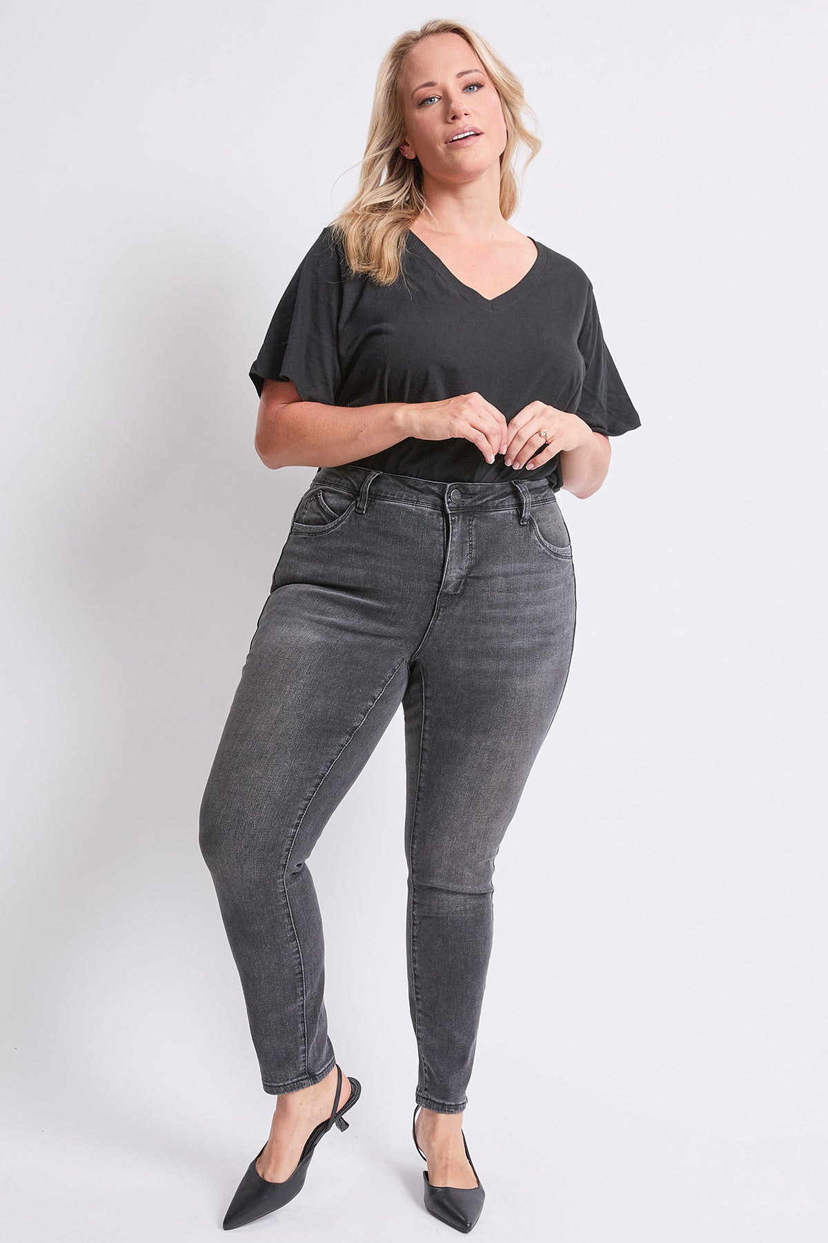 High Rise Curve Confidence WannaBettaButt Skinny Jeans
