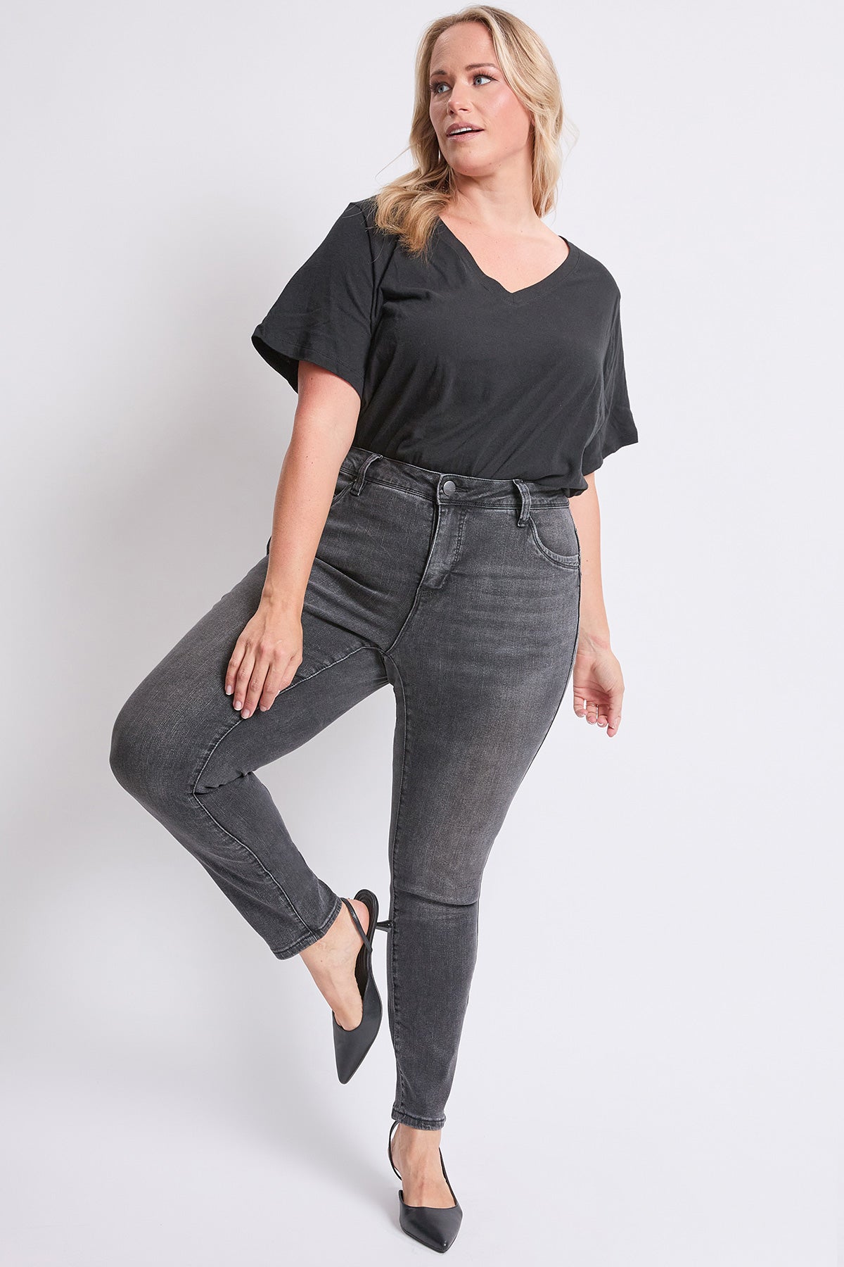 High Rise Curve Confidence WannaBettaButt Skinny Jeans
