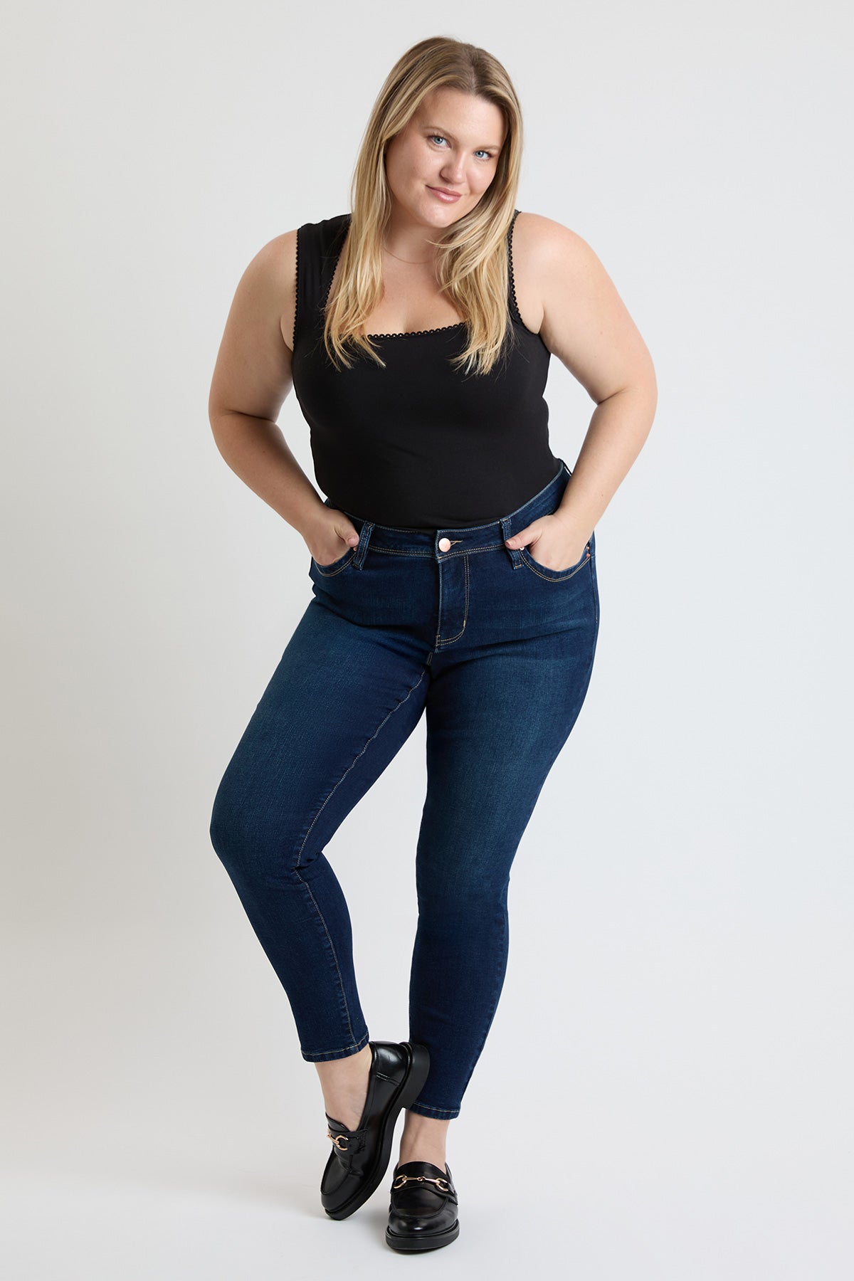High Rise Curve Confidence WannaBettaButt Skinny Jeans
