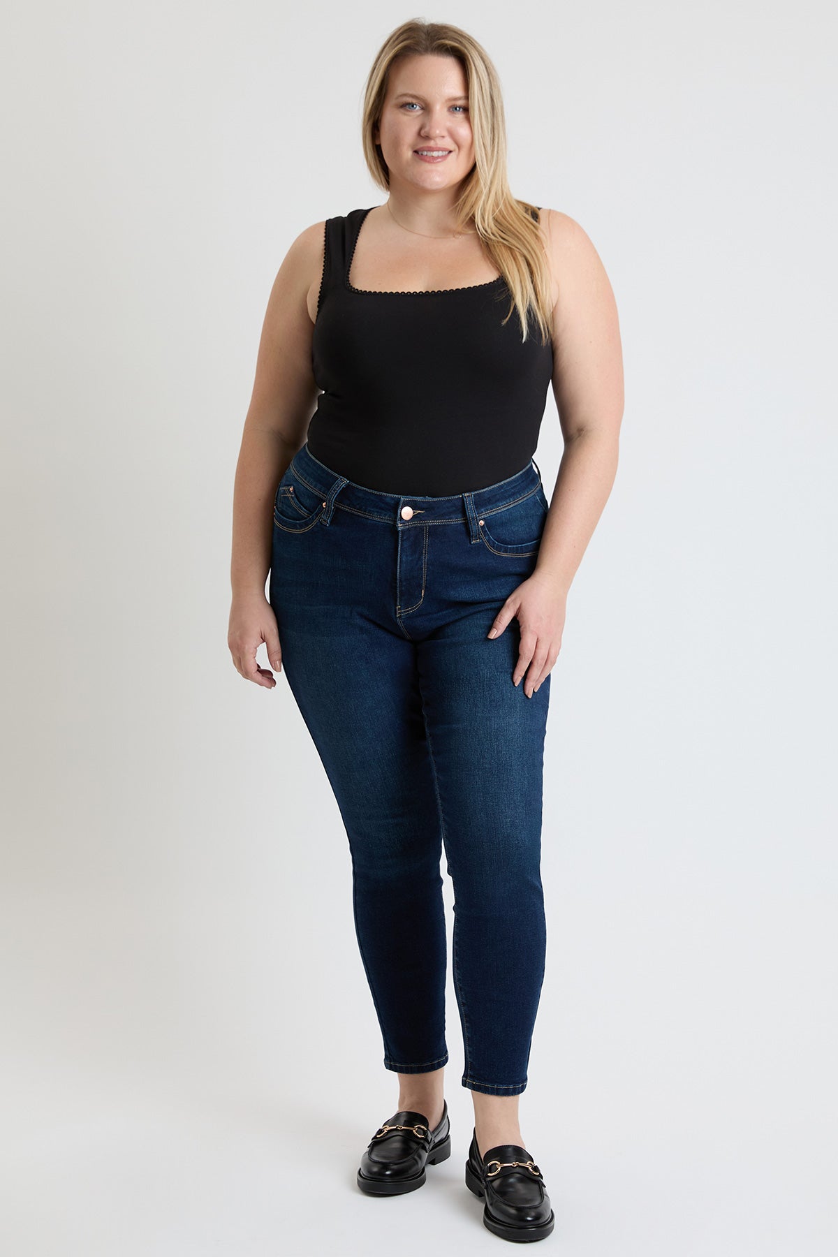 High Rise Curve Confidence WannaBettaButt Skinny Jeans
