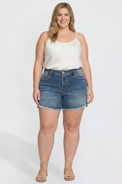 Premium Stretch Fray Hem Shorts