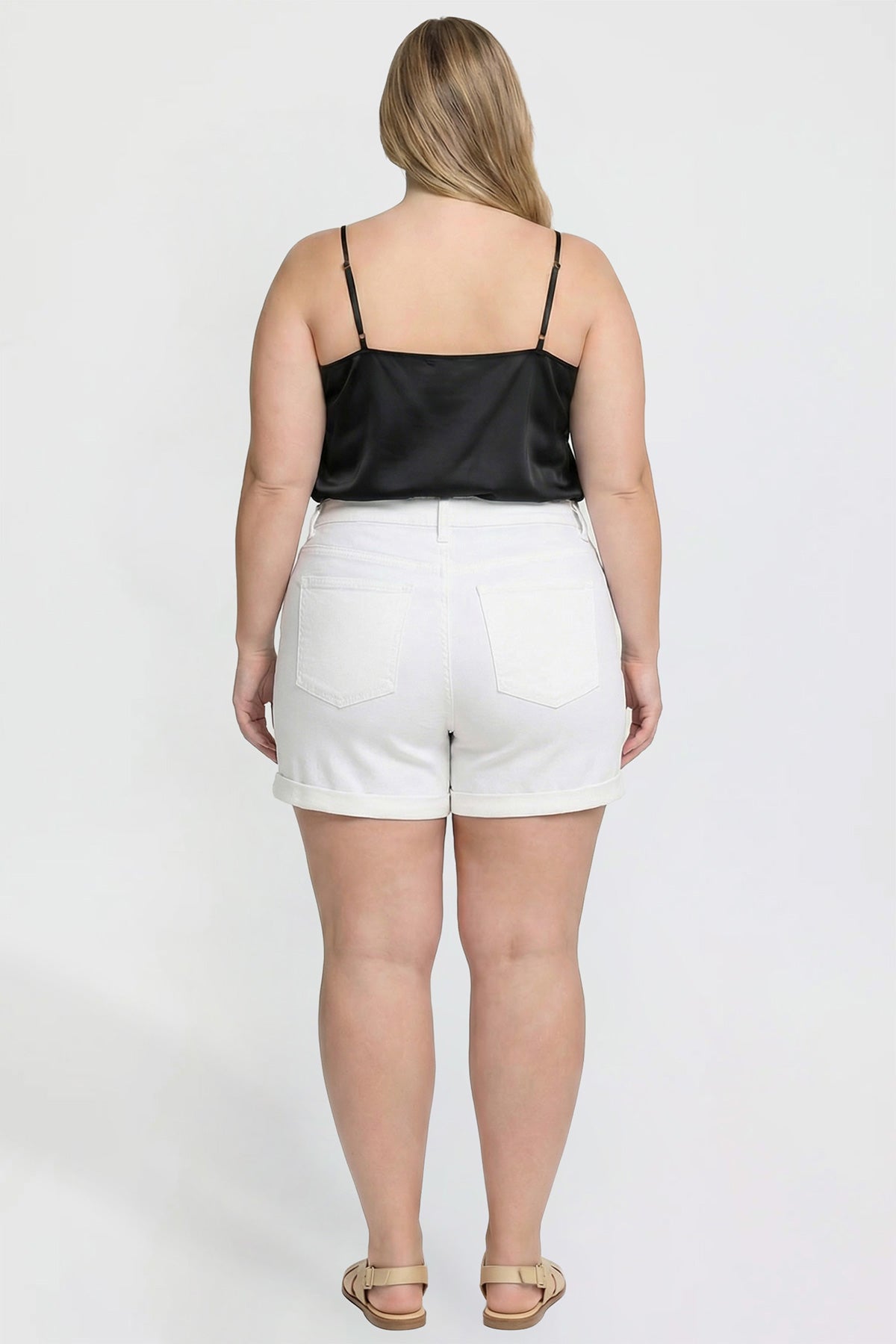 Premium Stretch Fold-Over Cuff Shorts