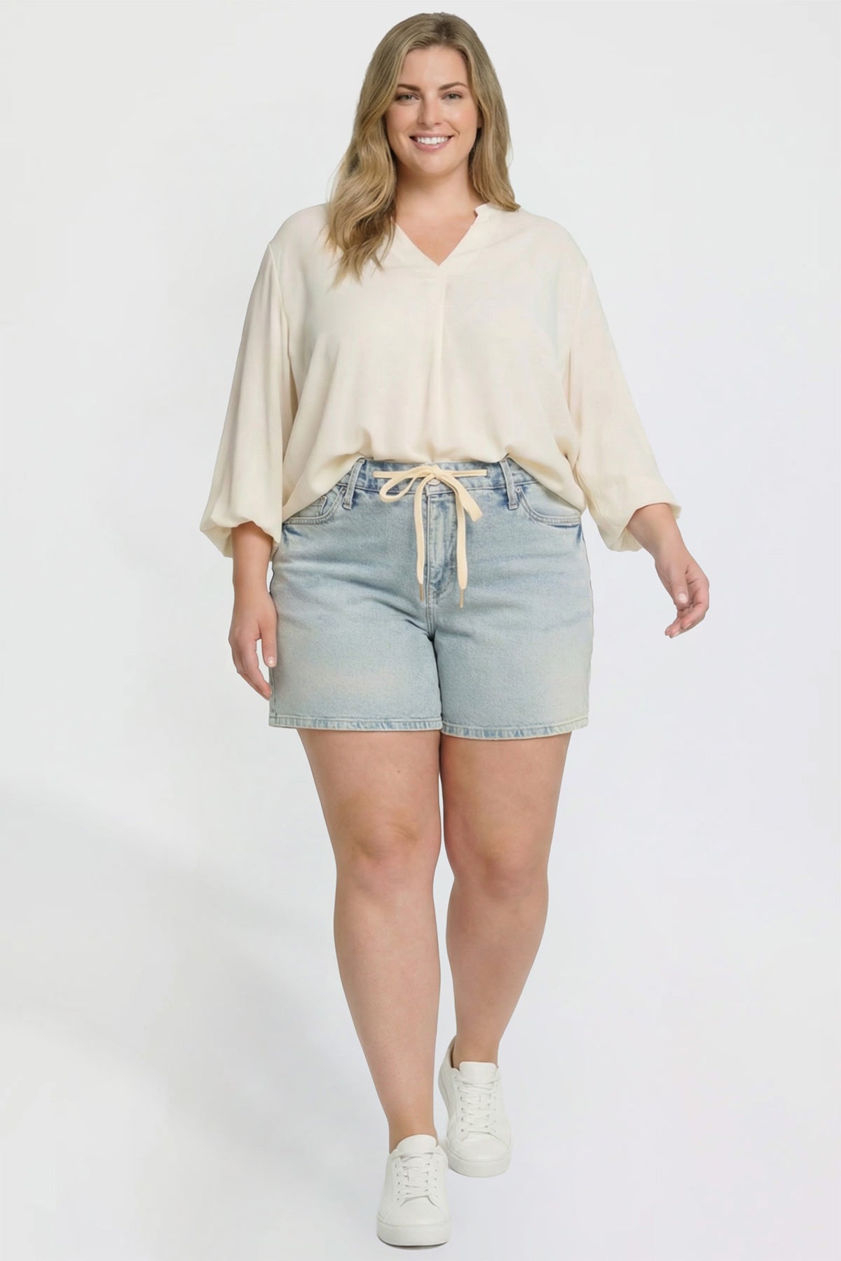 Luxe Tie Front Shorts