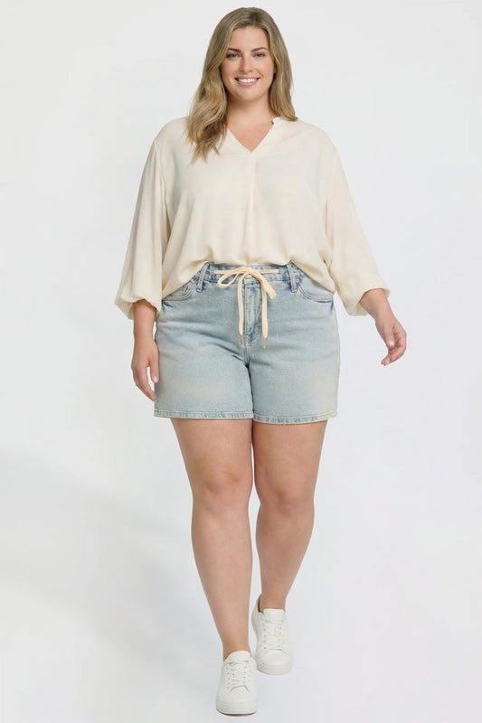 Luxe Tie Front Shorts