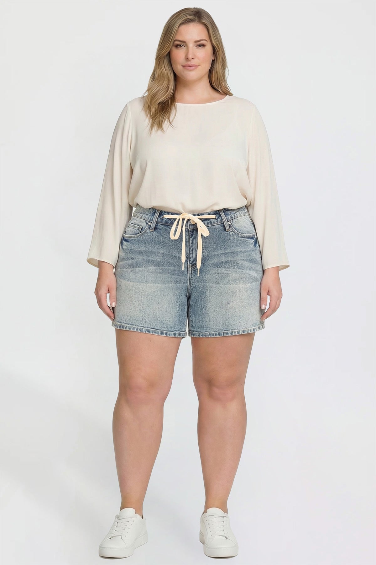 Luxe Tie Front Shorts