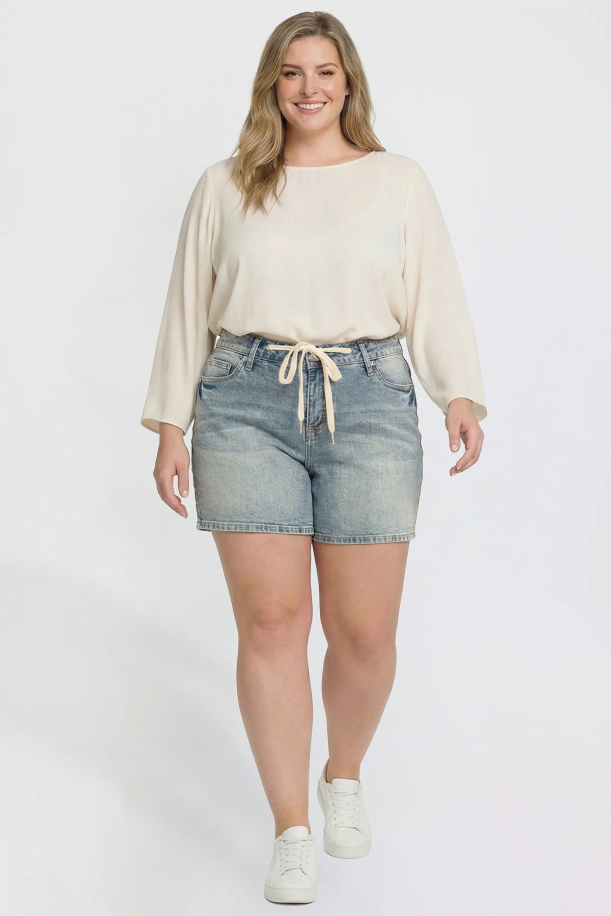 Luxe Tie Front Shorts