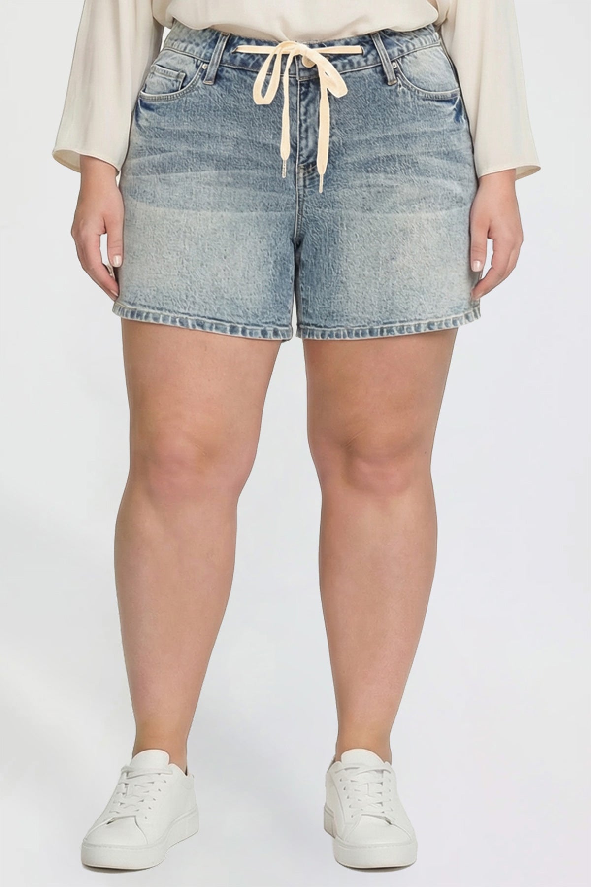 Luxe Tie Front Shorts