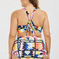 Keyhole High Waisted Two Piece Swinsuit