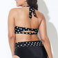 Polka Dots Halter High Waisted Bikini Swimsuit