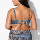 Ethnic Strappy Underwire High Waisted Bikini Swimsuit