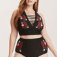 Floral High Waisted Bikini Swimsuit