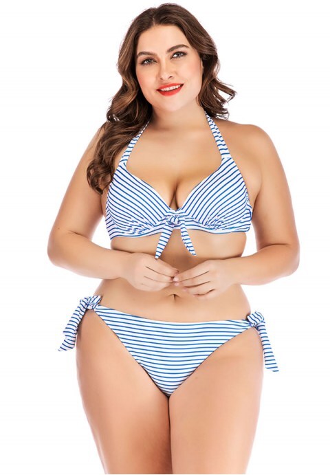 Striped Bikini Set