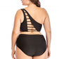 Black One Shoulder One Piece