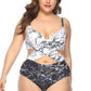 Criss-cross Underwire One Piece Swimsuit