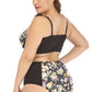 Golden Flower Underwire Two Piece Swimsuit