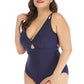 Solid Color One Piece Swimsuit