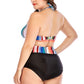 Colorful Striped Bikini Set