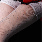 Thigh High Rhinestone Fishnet Stockings
