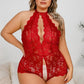 Plus Size Adelle Dramatic Lace Teddy