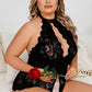 Black Sheer Elegance Teddy