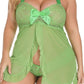 Mesh Halter Babydoll Set