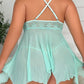 Forbidden Fling Lace Baby Doll 2 Piece Set