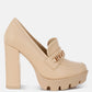 Y2K Chunky High Block Heeled Loafers
