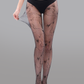 Star-Decorated Mesh Tights