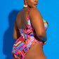 Geometric Printed One Piece Swimsuit