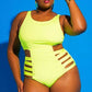 Cutout Strappy One Piece Swimsuit