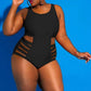 Cutout Strappy One Piece Swimsuit