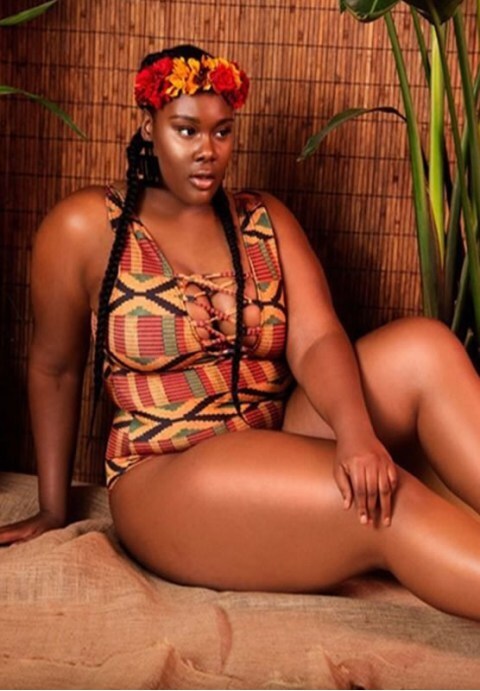 Crisscross Strappy Front Ethnic One Piece Swimsuit