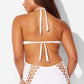 Lace Up Halter Low Back Monokini One Piece Swimsuit