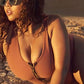Mesh Side Zipper Front One Piece Swimsuit
