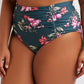 Boho Floral Ruffle Halter High Waist Bikini Swimsuit