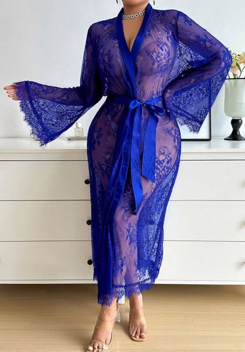 Dot Away With It Lace Robe Set