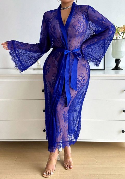 Dot Away With It Lace Robe Set
