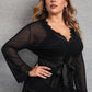 Eyelash Lace Robe and G-String