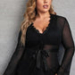 Eyelash Lace Robe and G-String