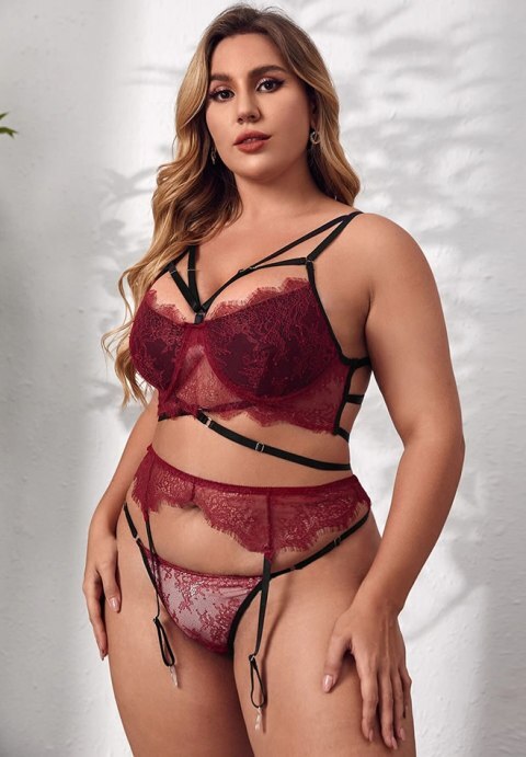 Plus Size Wrap Me Up Lace Bralette Set