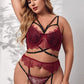 Plus Size Wrap Me Up Lace Bralette Set