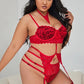 Red Hot Beauty Bra Set