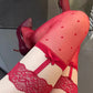 Polka Dot Thigh-High Stockings