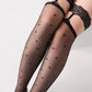Polka Dot Thigh-High Stockings